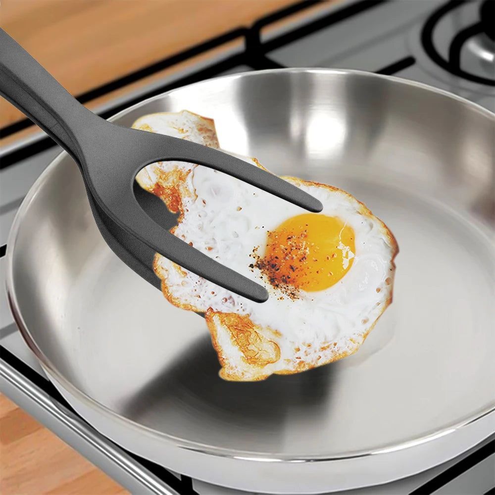 2 In 1  Grip Flip Tongs Egg