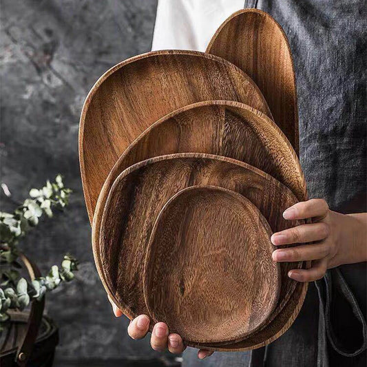 handmade wood plates