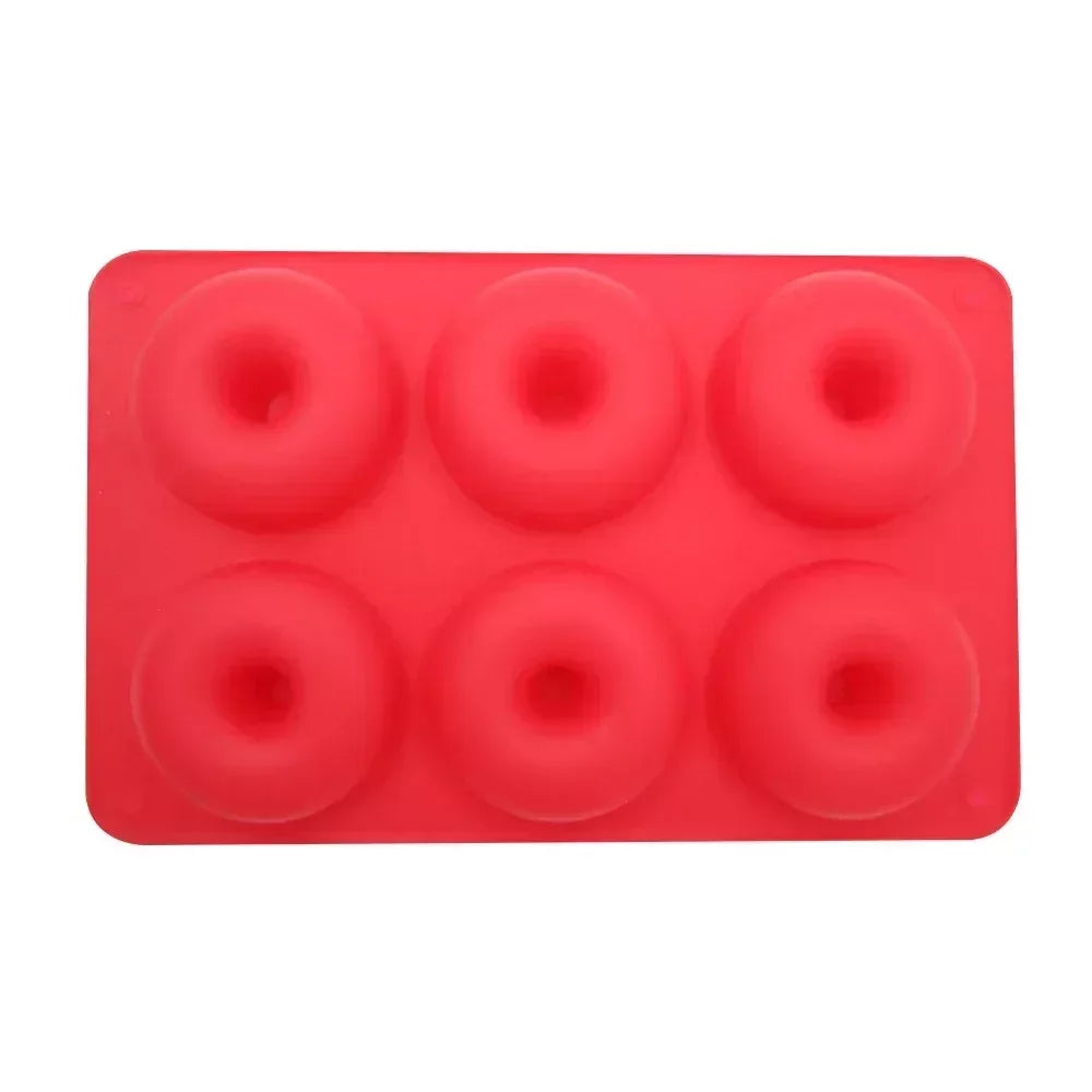 1pc Silicone Donut Mold Heat Resistant Bagels Pan for Baking