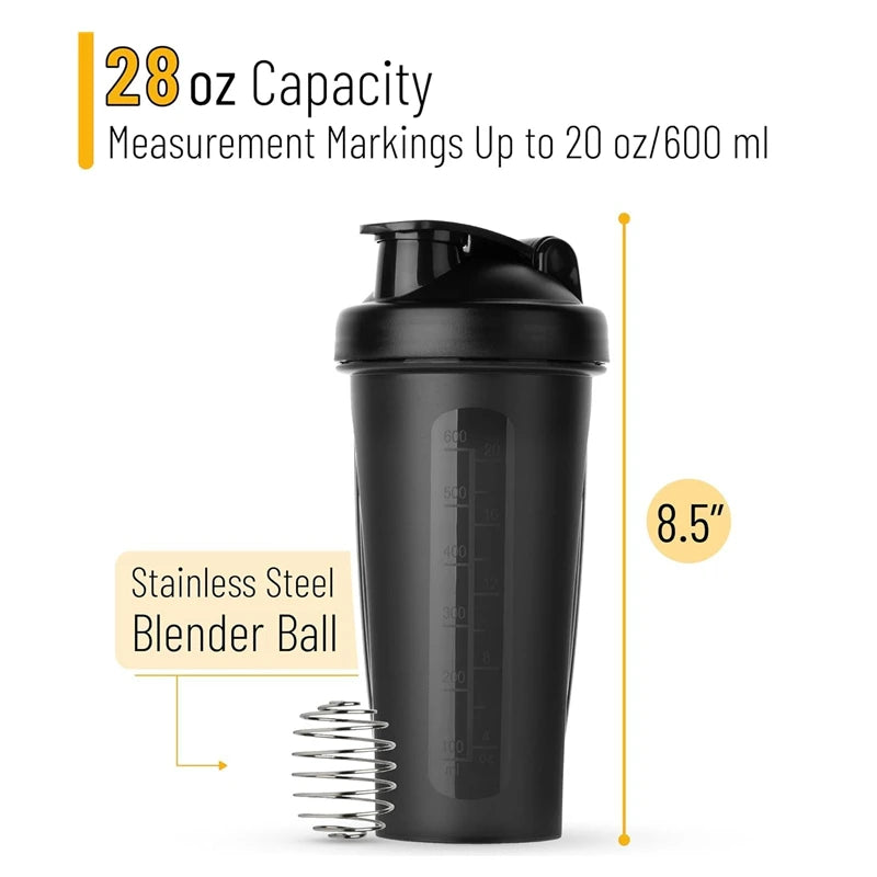 600ml Shaker Bottle 20oz Protein Shaker