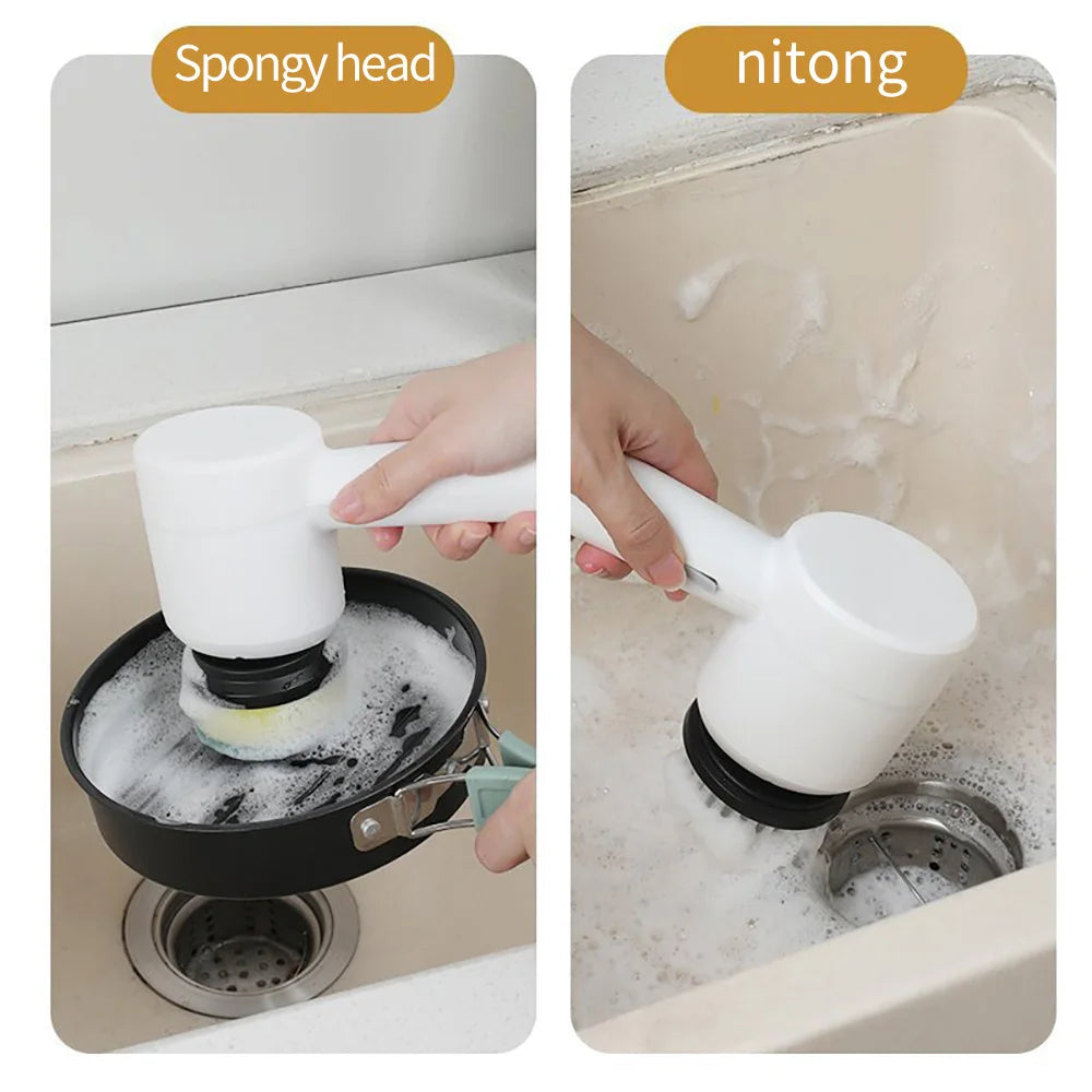 Waterproof Electric Cleaning Turbo Brush