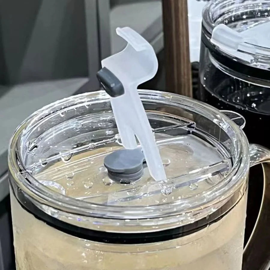 1L Drinking Glass Tumbler With Lid And Straw