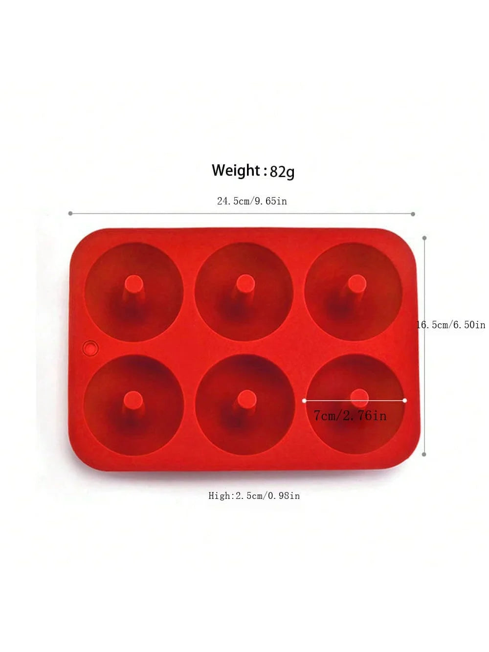 1pc Silicone Donut Mold Heat Resistant Bagels Pan for Baking