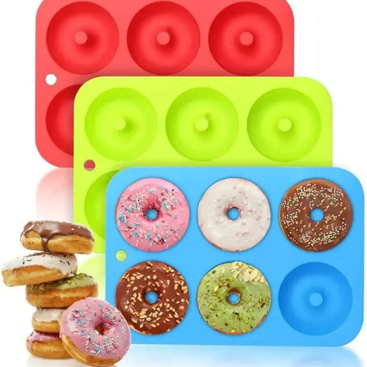 1pc Silicone Donut Mold Heat Resistant Bagels Pan for Baking